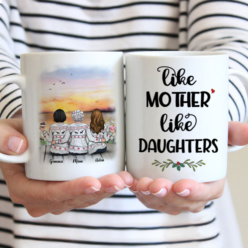 Mother & Daughter Custom Coffee Cups - Sunset - Like Mother Like Daughters