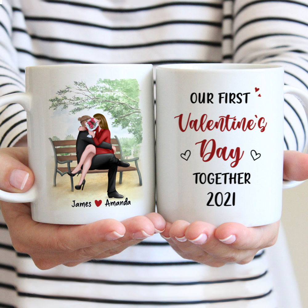 Personalized Valentines Mug - Our First Valentine's Day Together