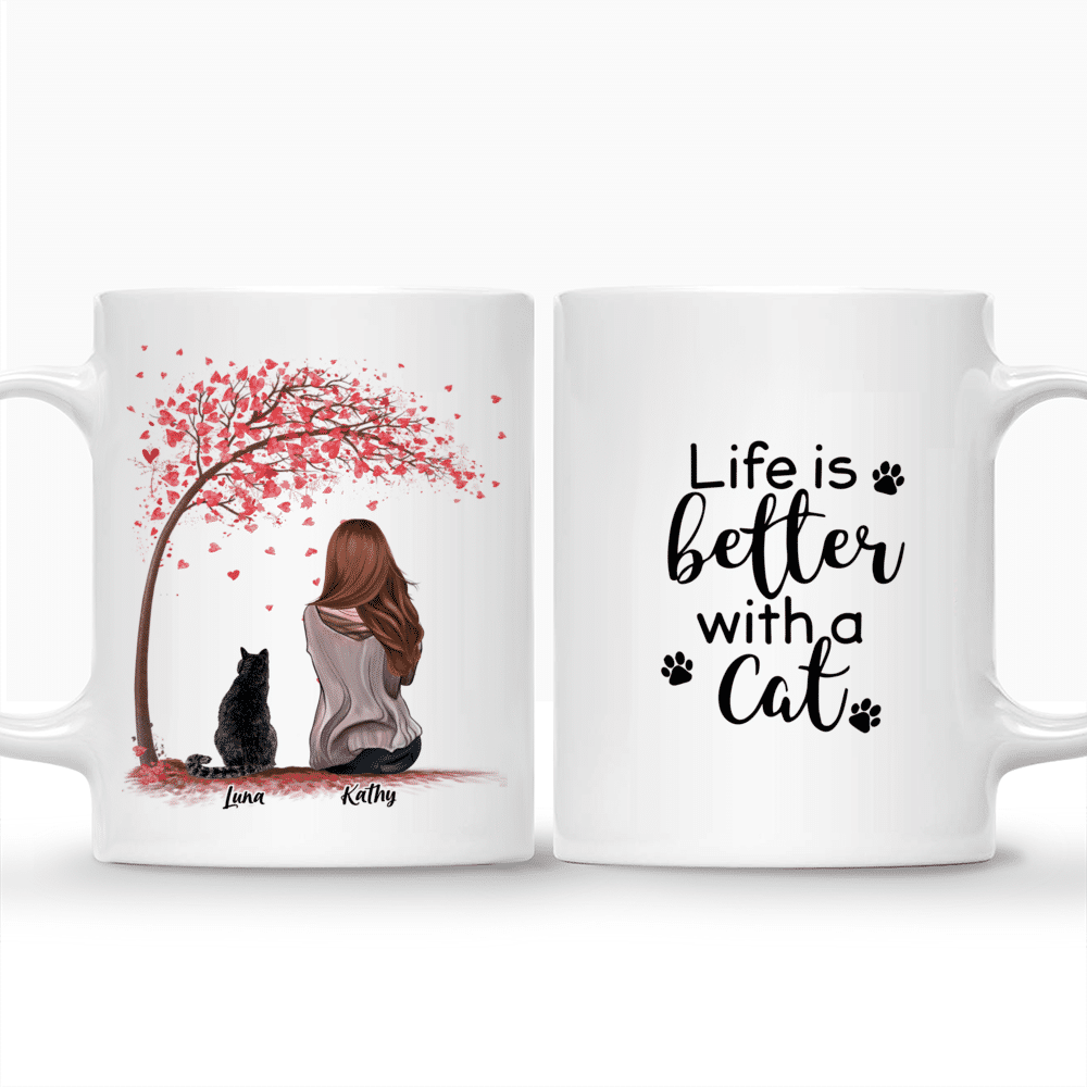 Personalized Cat Mug - Life is Better with Cat Customizable Mug_3