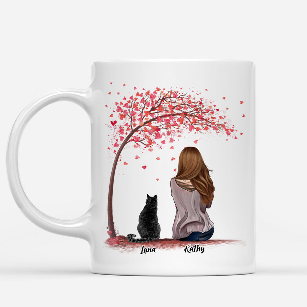 Personalized Mug - Girl and Cats - 99% Sure My Soulmate Is A Cat_1