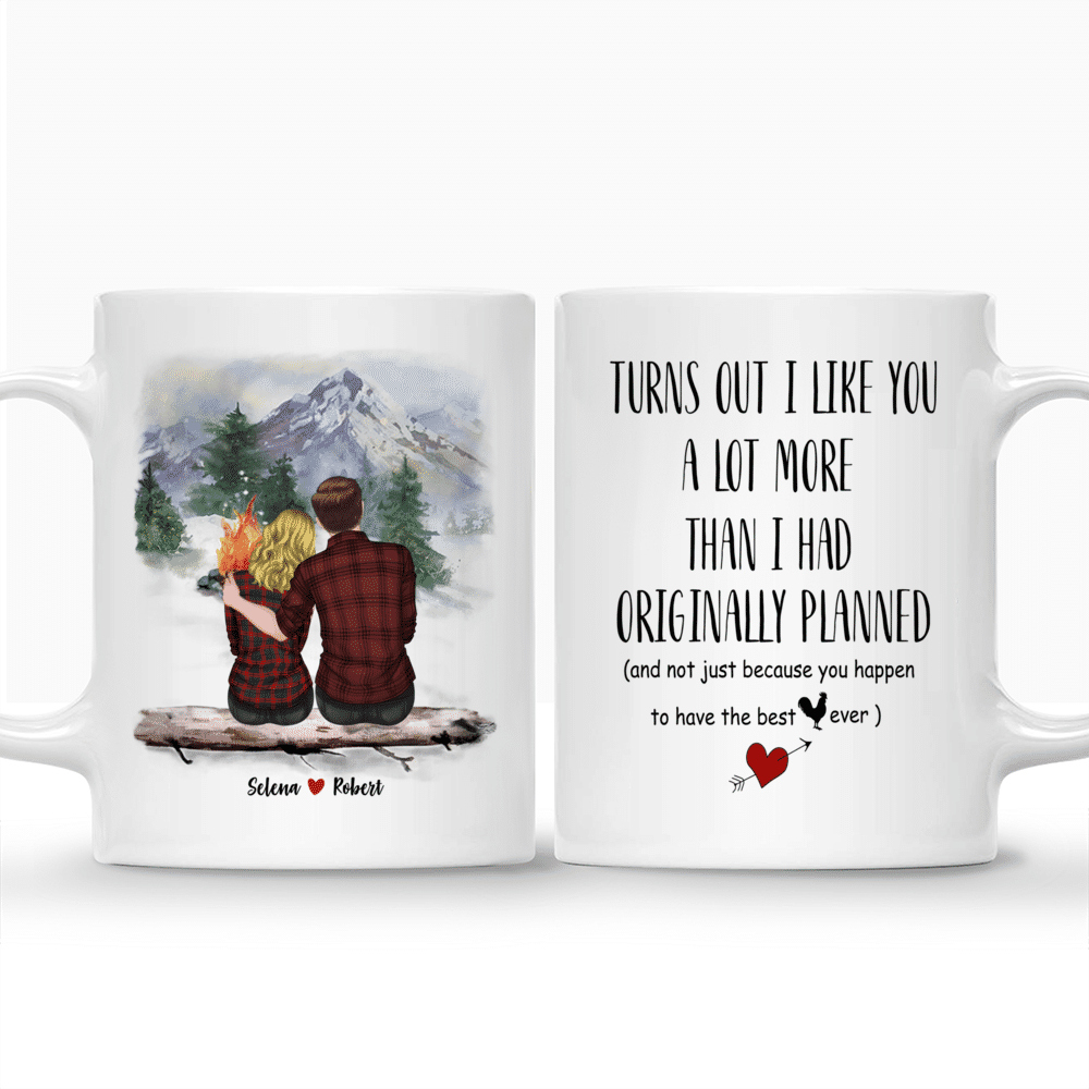 Personalized Mug - Couple Mug - Turns Out I Like You A Lot More Than I Had Originally Planned - Valentine's Day Gifts, Couple Gifts_3