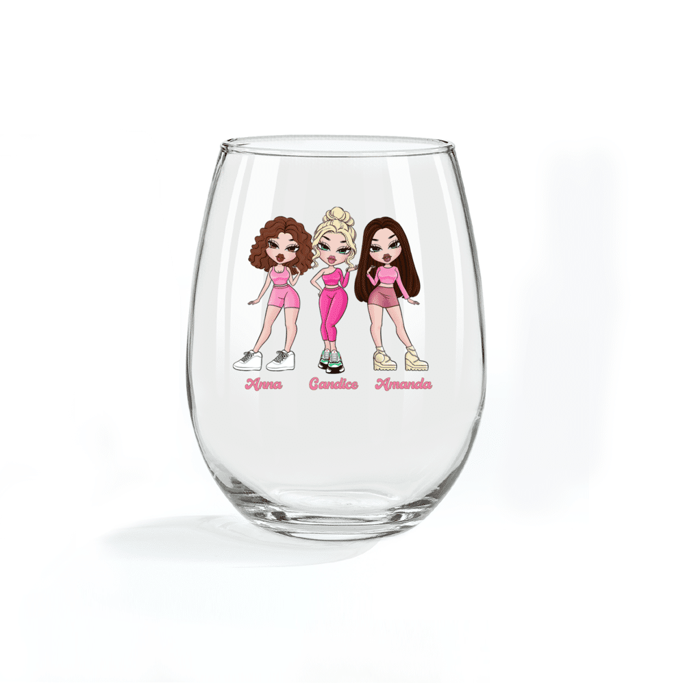 Personalized Wine Glass - Personalized Wine Glass - Beautiful Gift For Friends - I Wish You Lived Next Door_4
