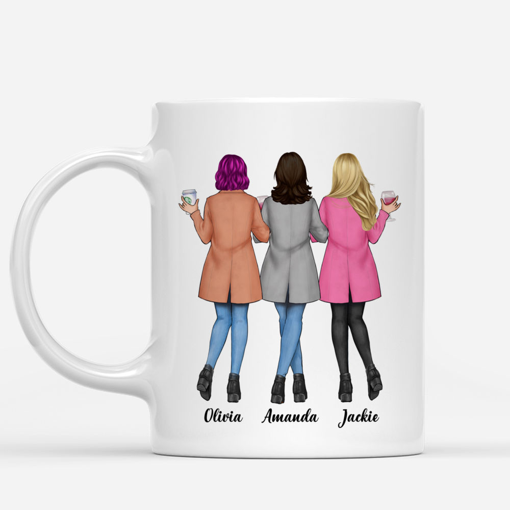 Camel Coat - Life Is Better With Sisters v2 - Personalized Mug_1