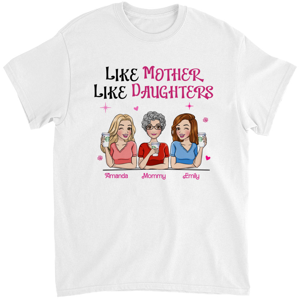 Personalized Shirt - Pink Doll Family Shirt - Like Mother Like Daughters - Mother's Day Gifts 2024 (bb2)_4