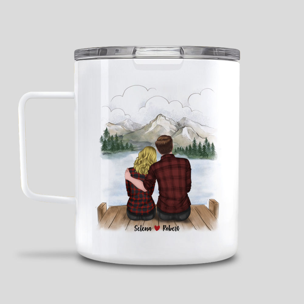 Personalized Couples Coffee Mug Set - Blown Away By Love