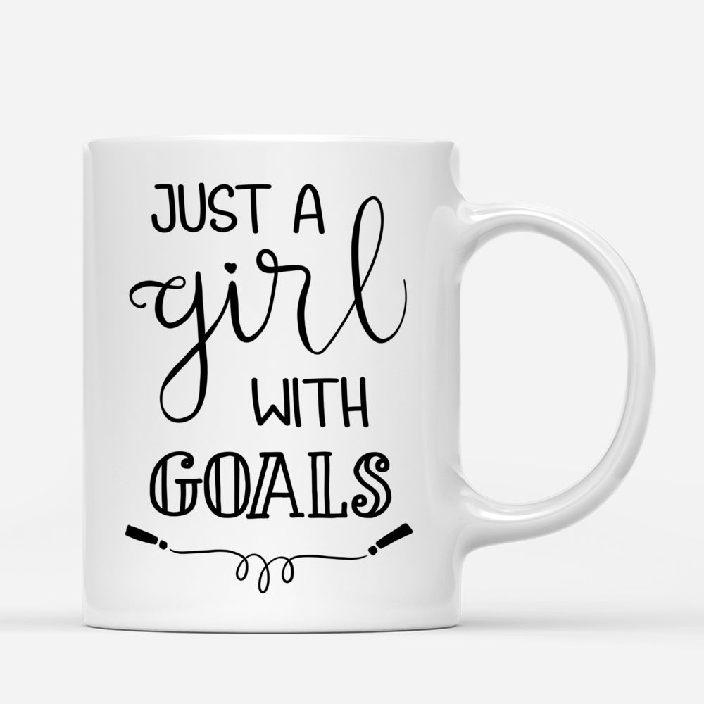 Just A Girl With Goals - Personalized Tumbler Cup - Gift For Fitness Lovers  - Fitness Girl