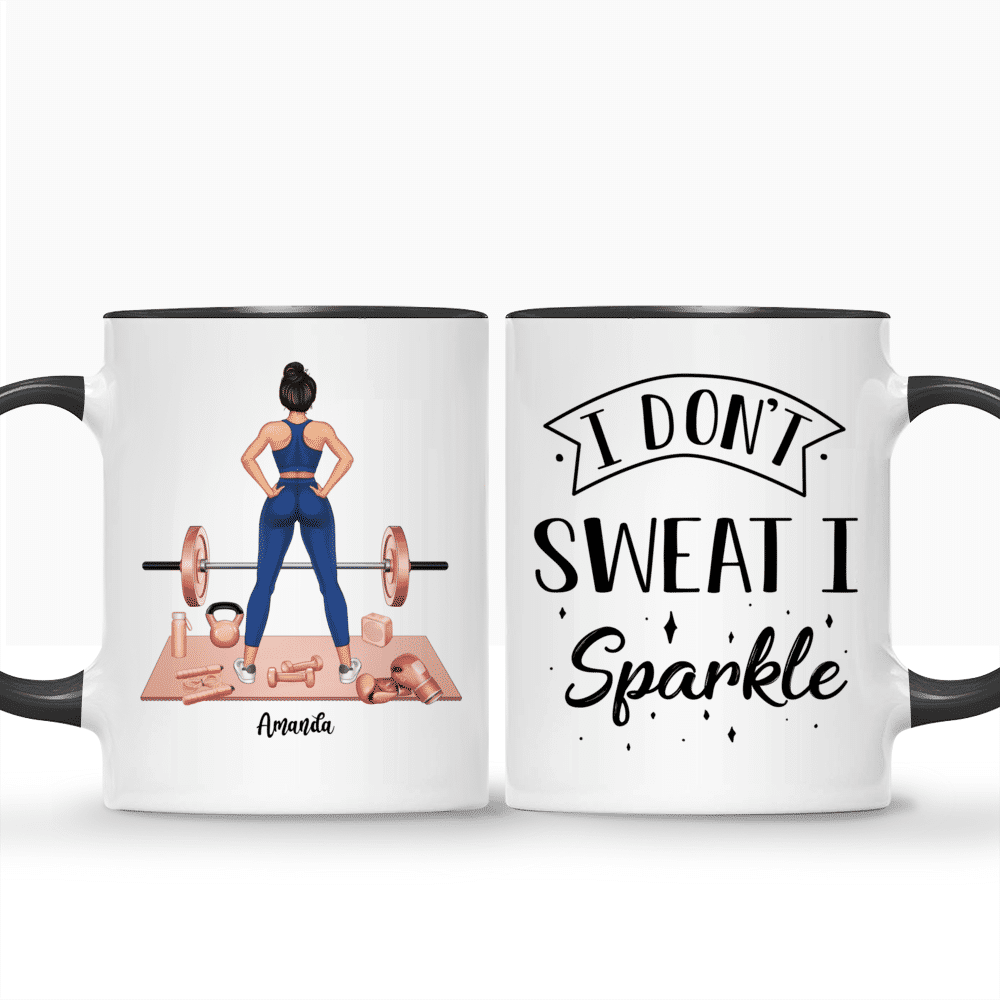 Personalized Mug - Gym Girl (Ver 2) - Don't Wish For It, Work For It