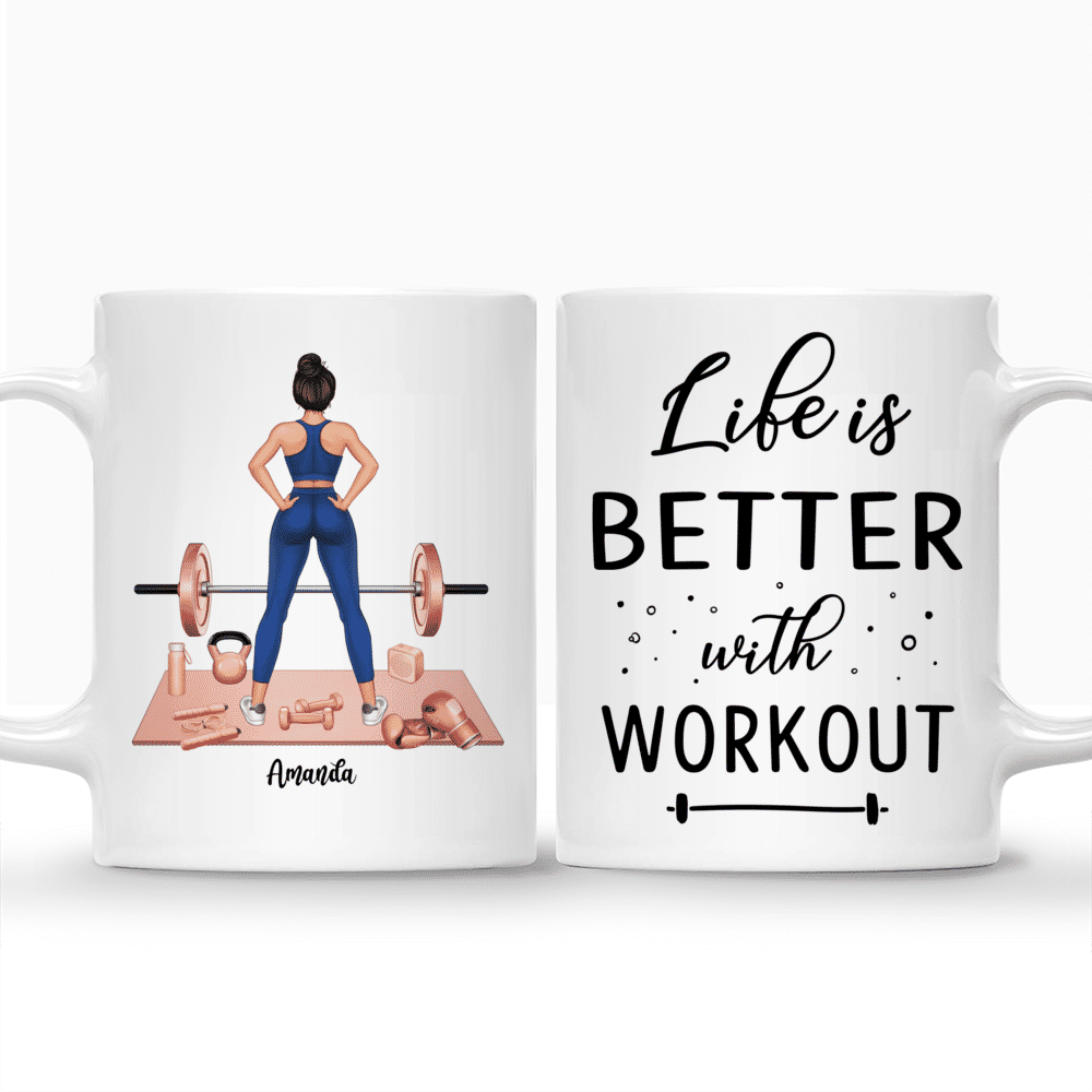 Personalized Mug - Life Is Better With Workout (Gym Girl)_3