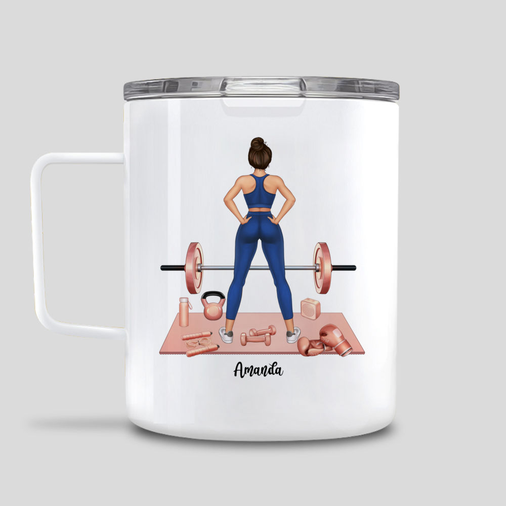 Funny Fitness Gifts Gym Rat Mug Decor // Gym Addict or Lover of