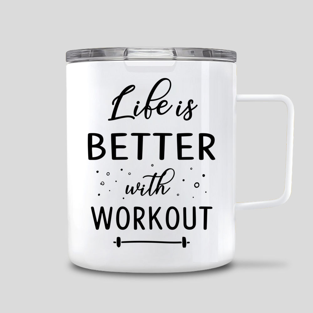 Workout Fitness Gifts Mug for Women, 20oz Stainless Steel Coffee Cup with  Lid, Train Like A Beast Lo…See more Workout Fitness Gifts Mug for Women