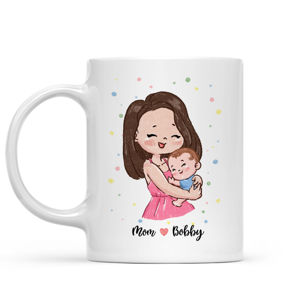 First Mother's Day - Custom Mug - You're doing a great job Mommy - Happy 1st Mother's Day (M) - Personalized Mug_3