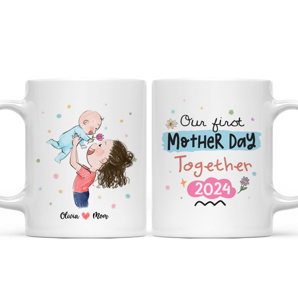 Personalized Mug - Personalized Mug - Our First Mother's Day Together  - Happy Mother's Day, Trending 2024_4