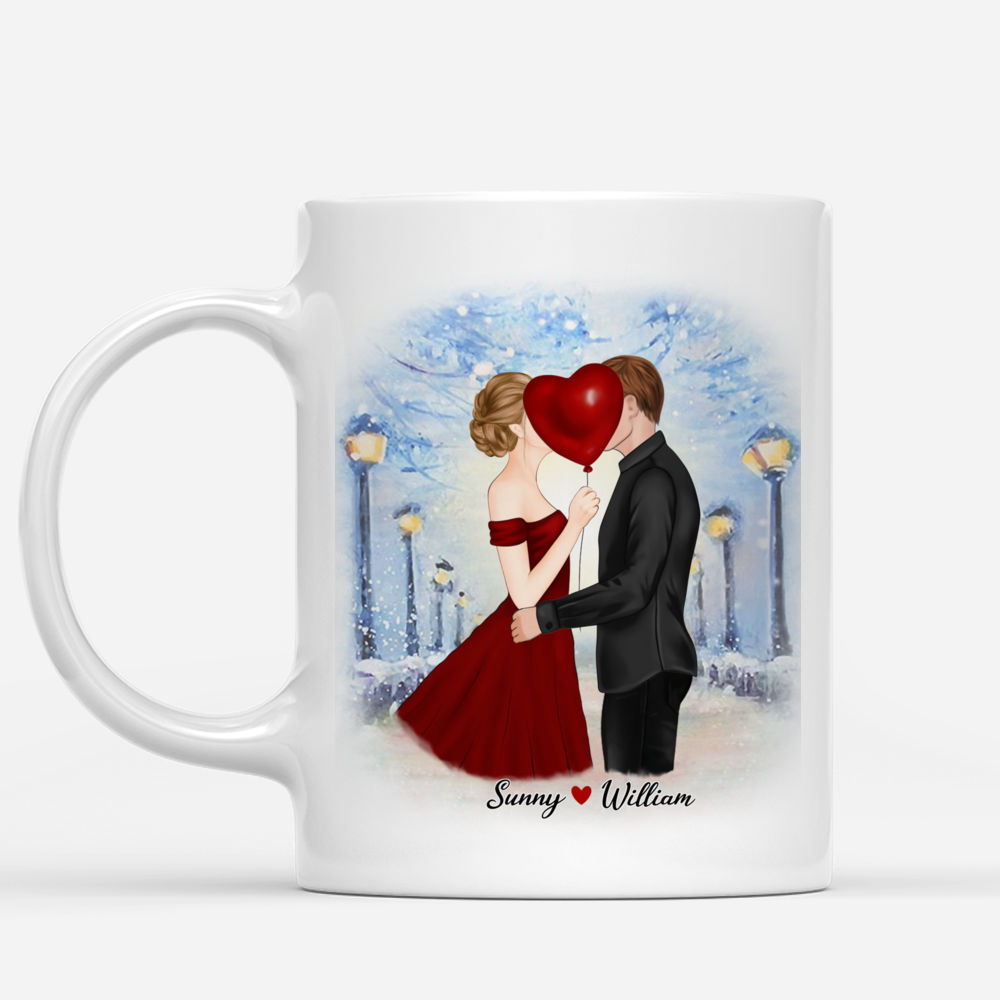 Personalized Mug - Kissing Couple - Life is better with you_1