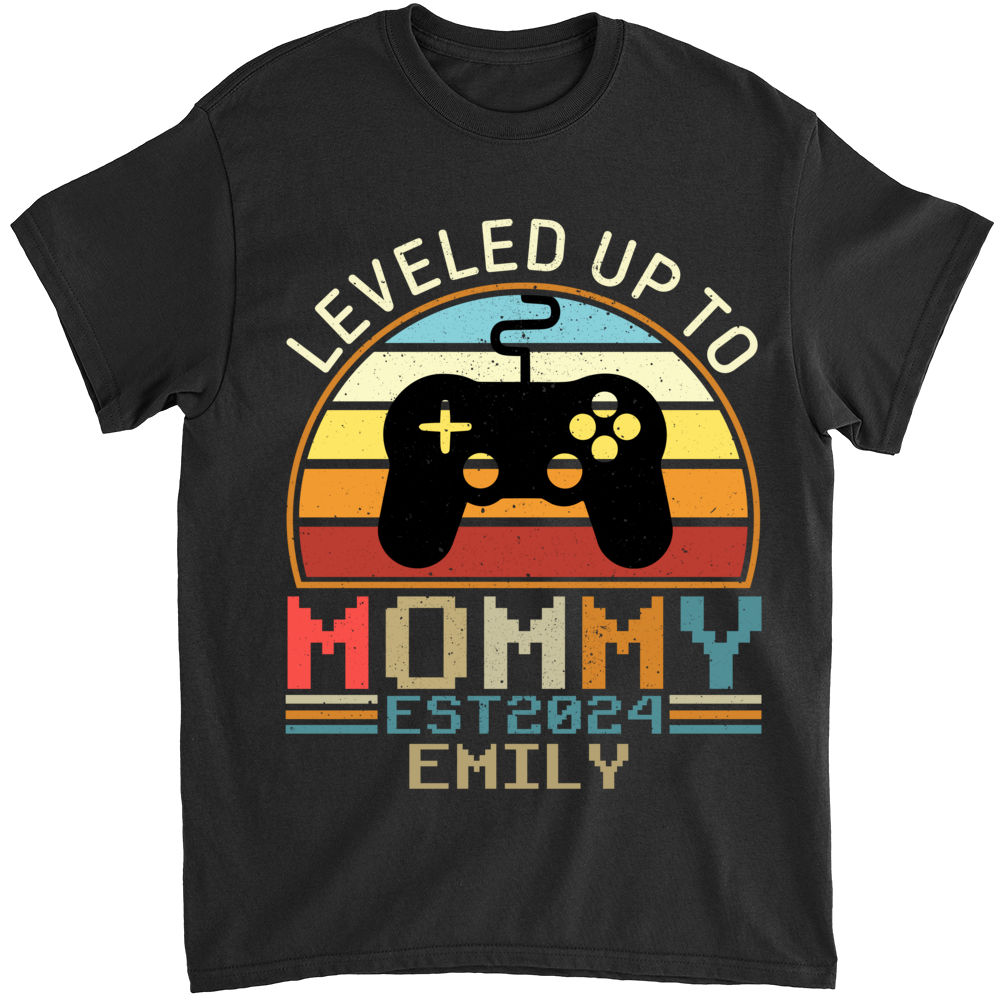 Mother's Day Gifts - Leveled Up To Mommy - New Mom Gifts