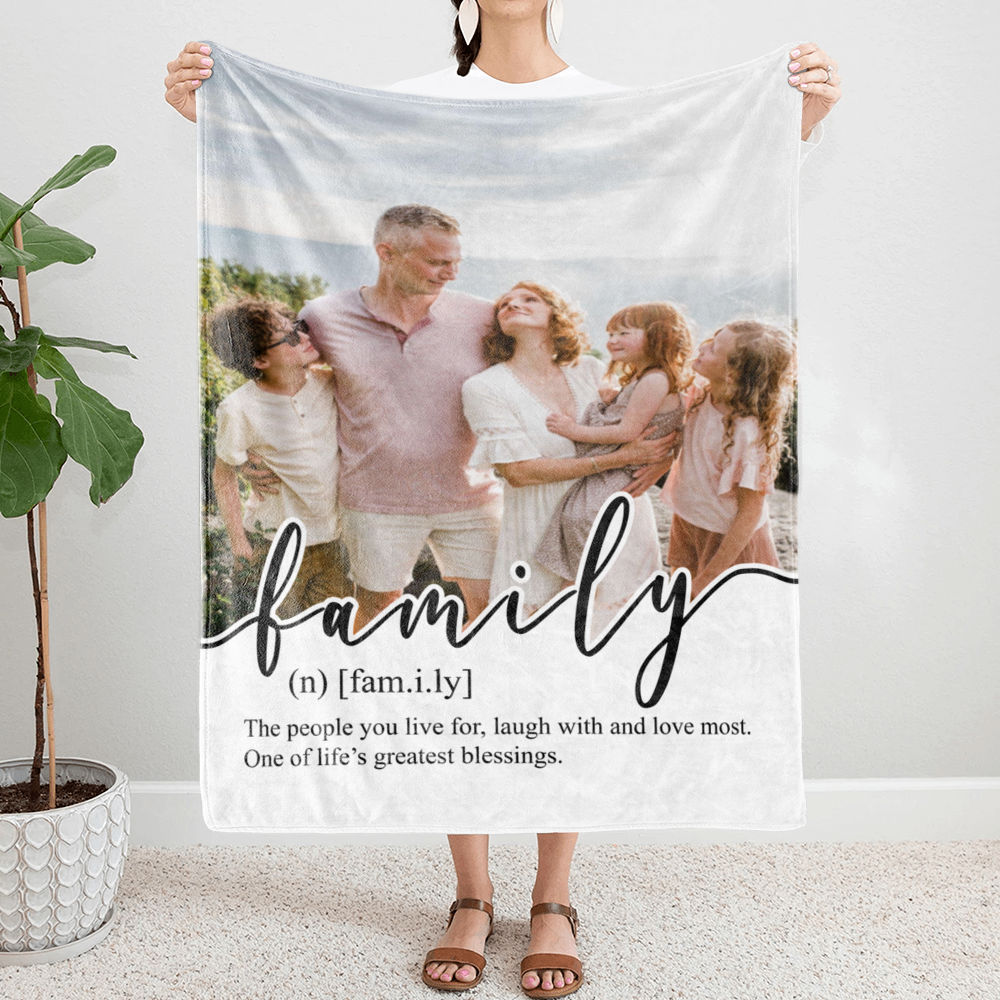 Photo Blanket - Photo Upload - Gift For Mom,Dad, Family_7