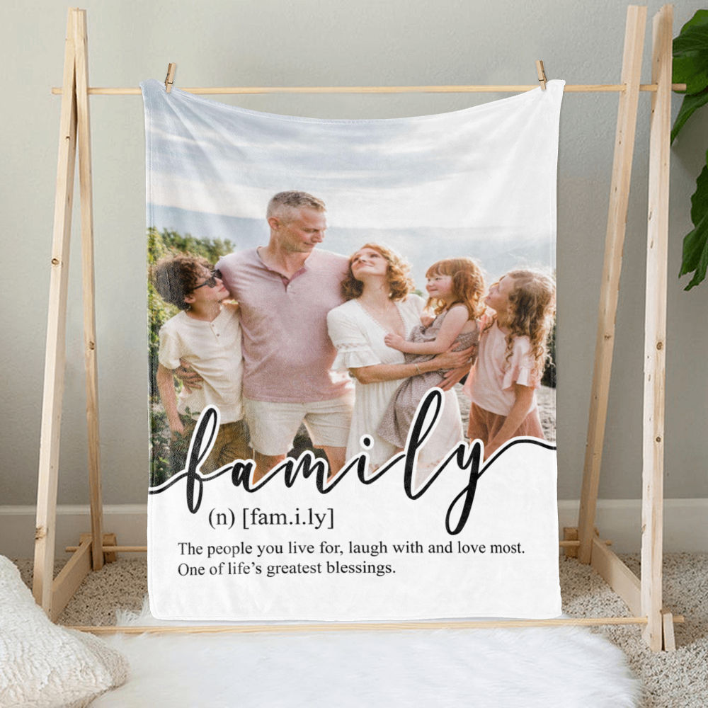 Photo Upload - Gift For Mom,Dad, Family - Personalized Photo Blanket_8