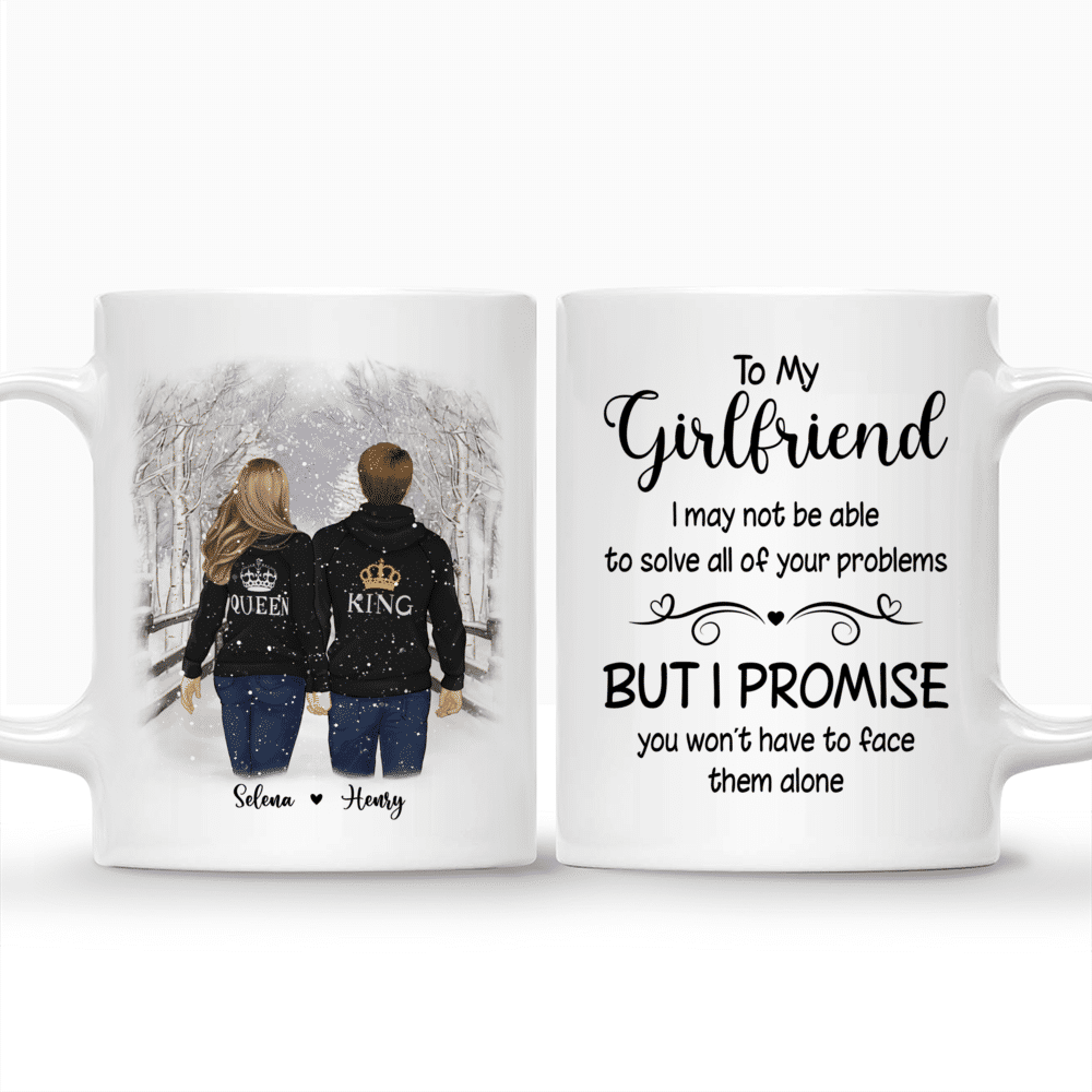 Personalized Mug - Valentine's Day Gifts For Girlfriend - To my Girlfriend I may not be able to solve all of your problems...Couple Gifts_3