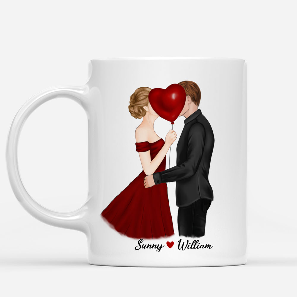 Personalized Mug - Kissing Couple - Life is better with you - Couple Gifts, Valentine's Day Gifts, Gifts For Her, Him_1