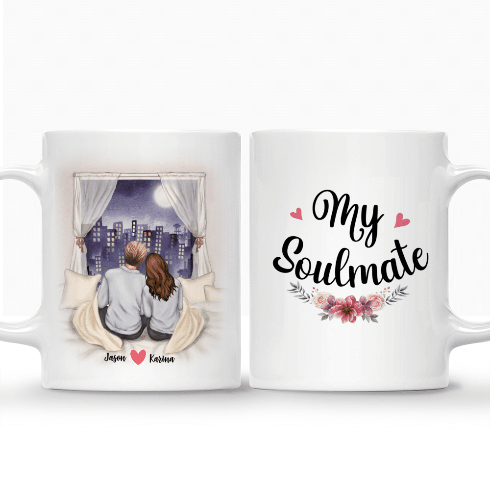 Valentine Night Couple - My Soulmate - Couple Gifts, Valentine's Day Gifts, Gifts For Her, Him, Wife, Husband - Personalized Mug_3