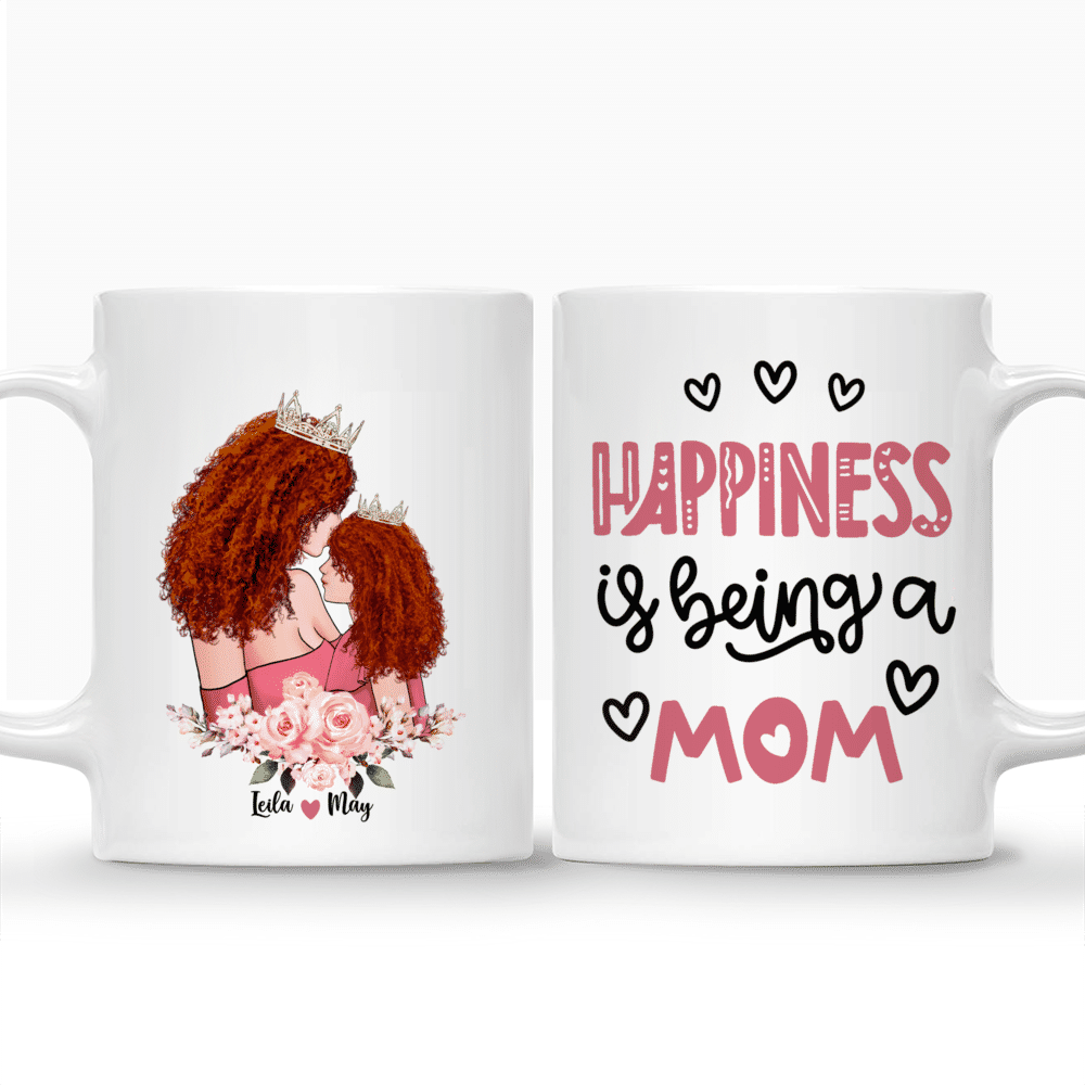 Personalized Mug - Mother & Little Princess - Happiness Is being a Mom_3