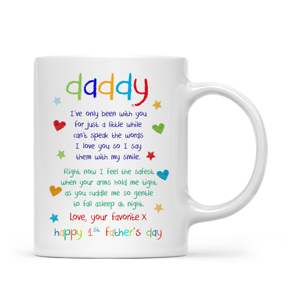 Gifts For Fathers Day, 1st Fathers Day Coffee Mug, First Time Dad Gifts Mug, New Dad Gifts Cup, Daddy Mug, Gifts For New Daddy, Father's Day Present