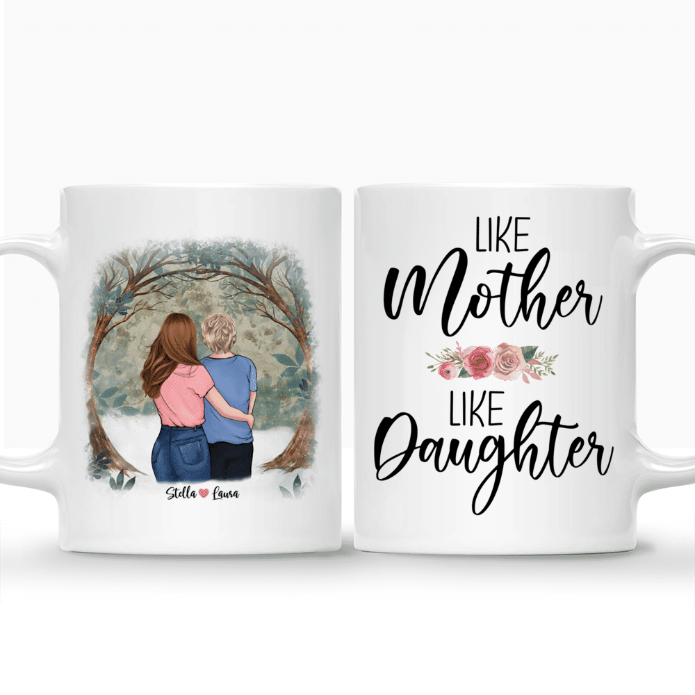 Personalized Mug - Mother & Daughter - Like Mother Like Daughter (Wood)_3