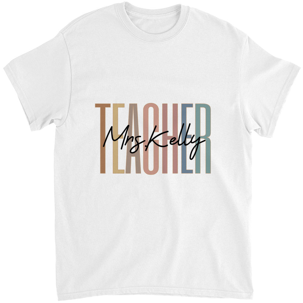 Back To School - Gift For Teacher, Custom Shirt For Teacher Gifts, Custom Name - Personalized Shirt_3