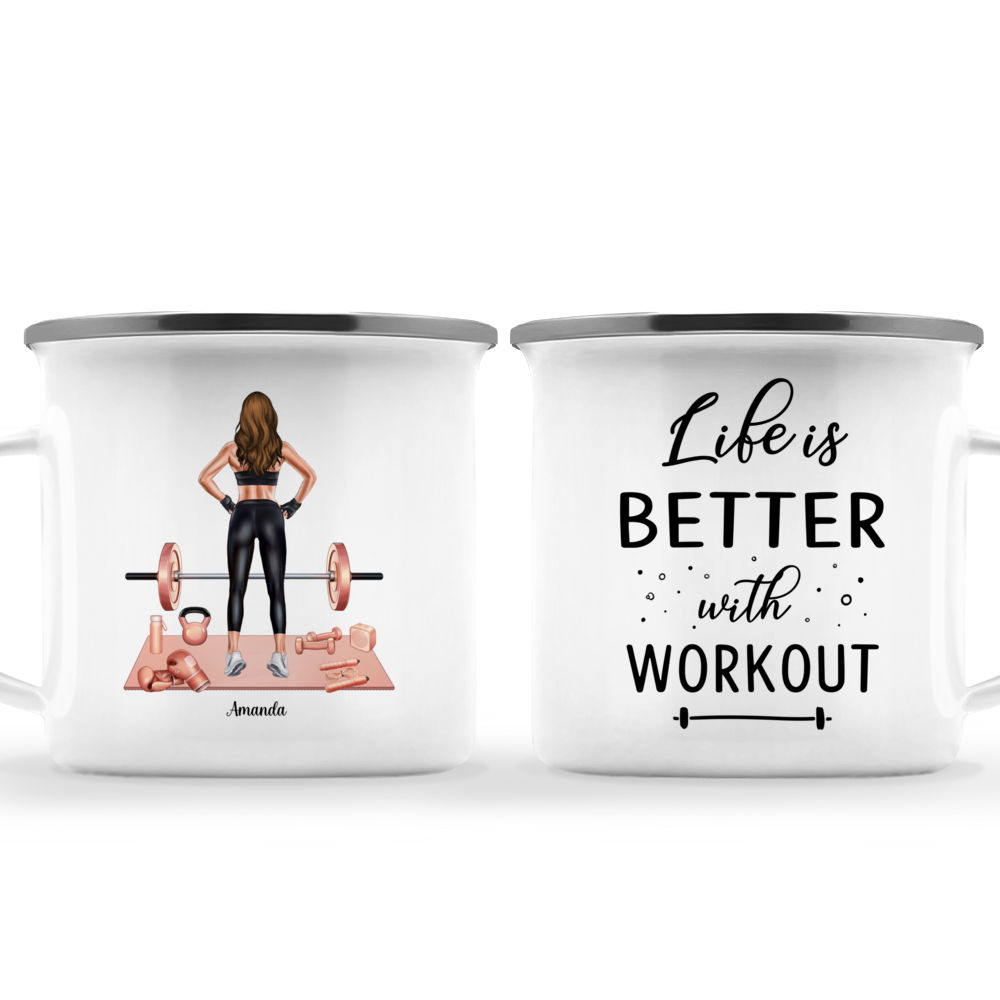 CrisfitV2 Coffee Mug 11oz, Meet Me at the Gym, Become You 2.0