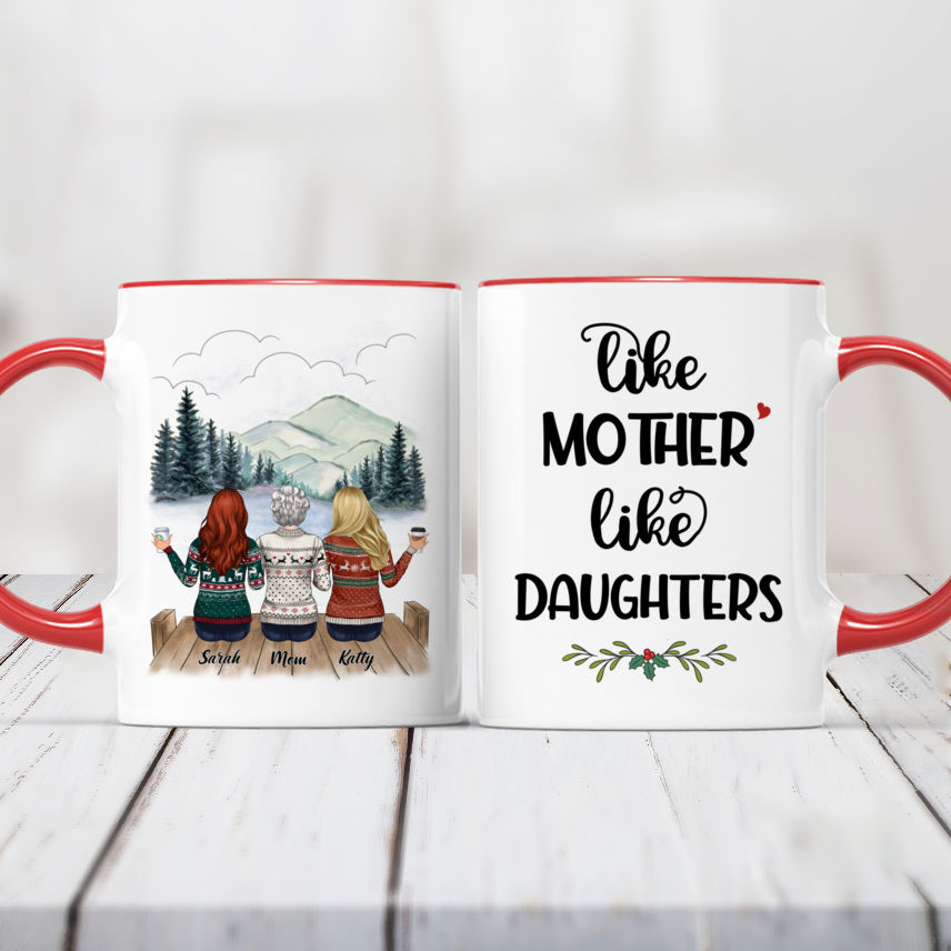 Mother & Daughter Custom Coffee Cups - Sunset - Like Mother Like Daughters