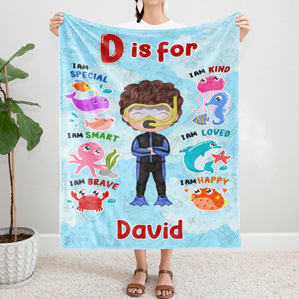 Blanket Personalized - My Dream Job Blanket | Birthday Gift For Kids - Trendy 2024 (62969) - Personalized Blanket_1