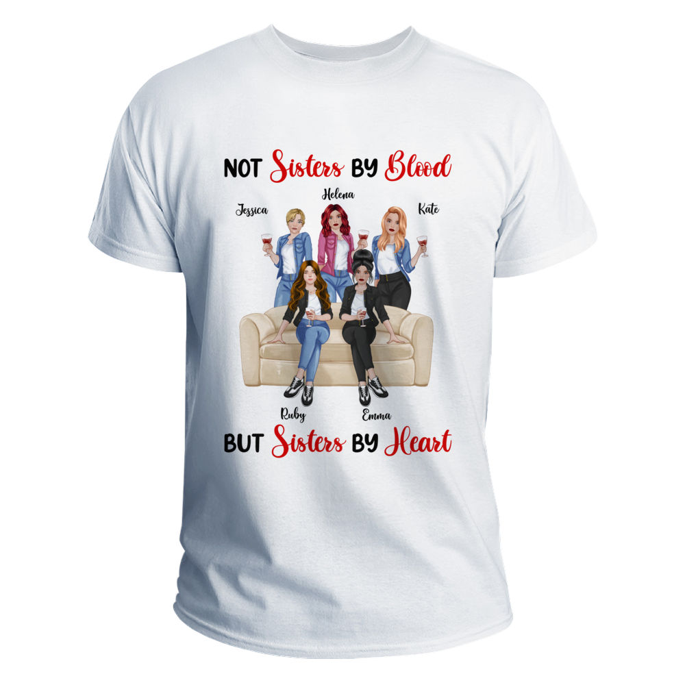 Quilt elegant professionel Gossby | Personalized T-shirts - Not Sisters By Blood But Sisters By Heart