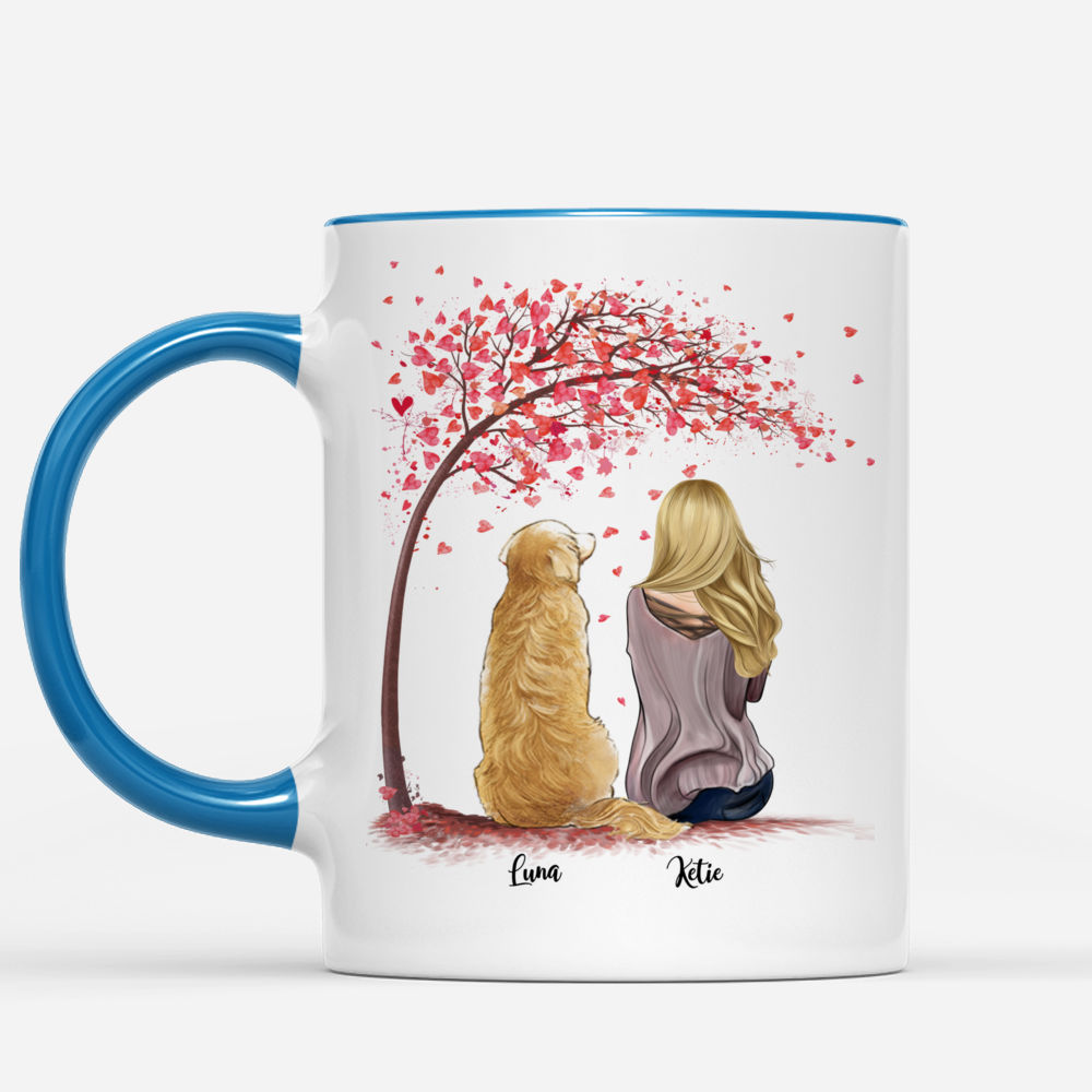 Dog Mom Mug Personalised Dog Mum Girl And Dog Dog And Owner - iTeeUS