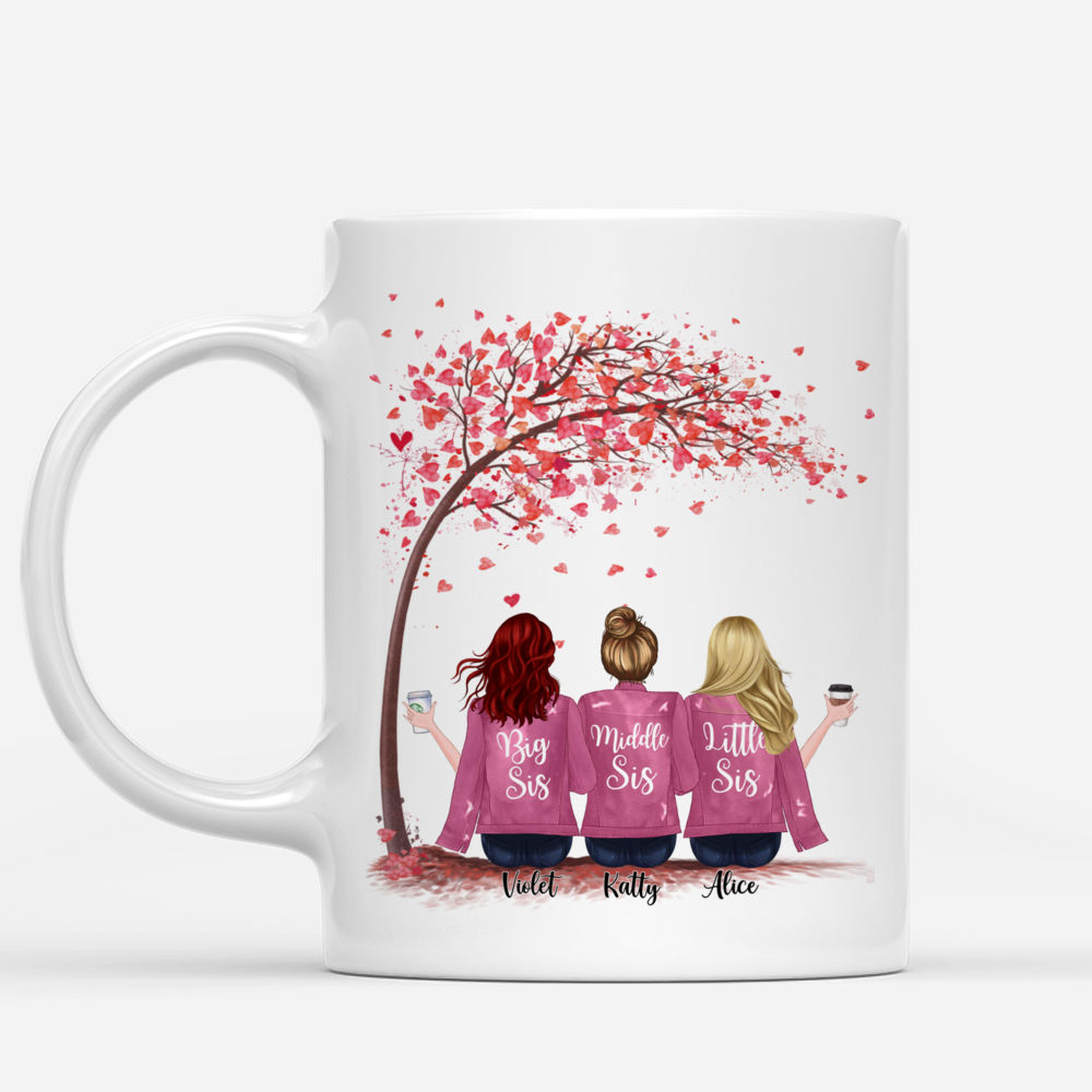 Sisters Mug - Long Distance Sisters - Customizable Sisters Mug - Sister  Drawing Mug - Women Drawing - Girl Drawing - Personalized