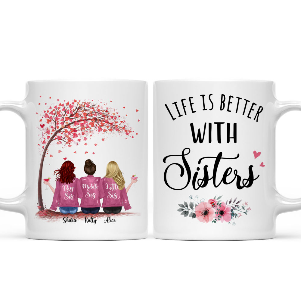 Life is better with Sisters Personalized For Up To 5 Sisters_3
