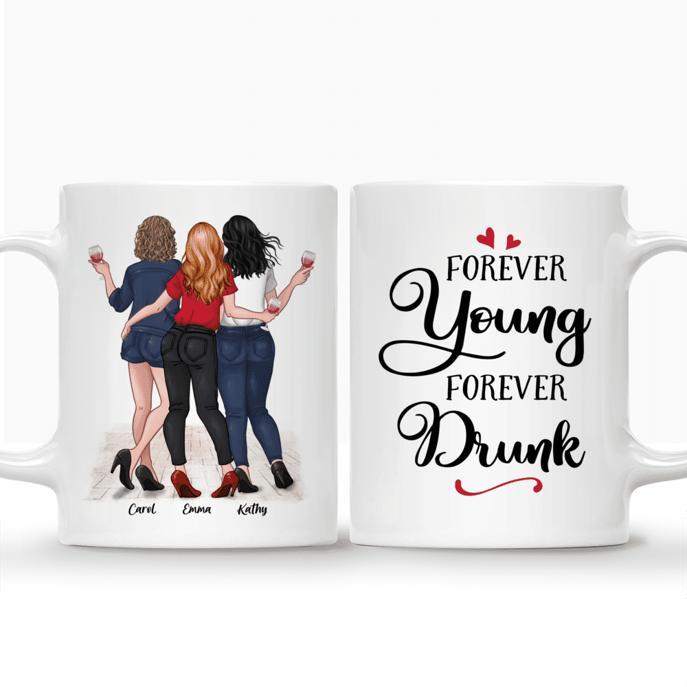 Personalized Mug - Together - Forever Young, Forever Drunk_3