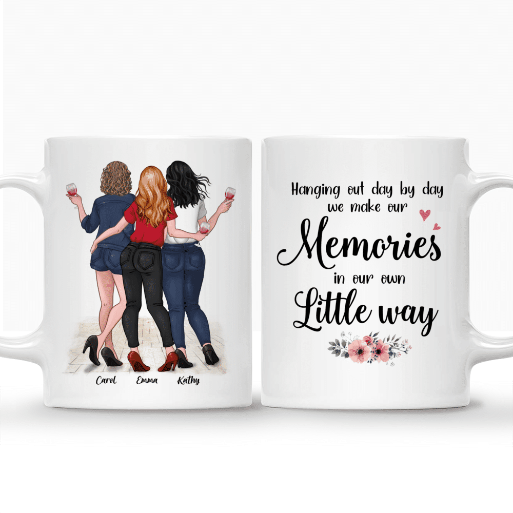 Together - Hanging Out Day By Day, We Make Our Memories In Our Own Little Way - Personalized Mug_3