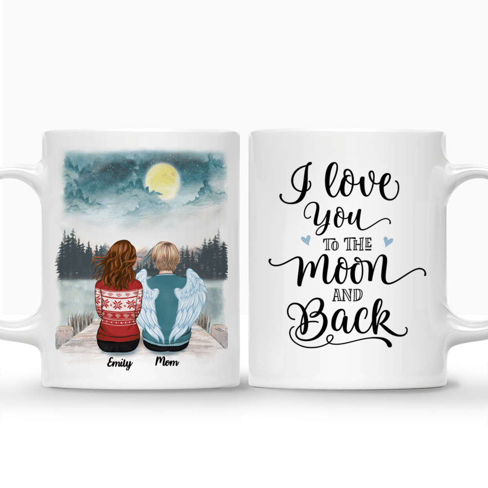 Personalized Mug - Memorial Mug - Moon - I love you to the moon and back_3