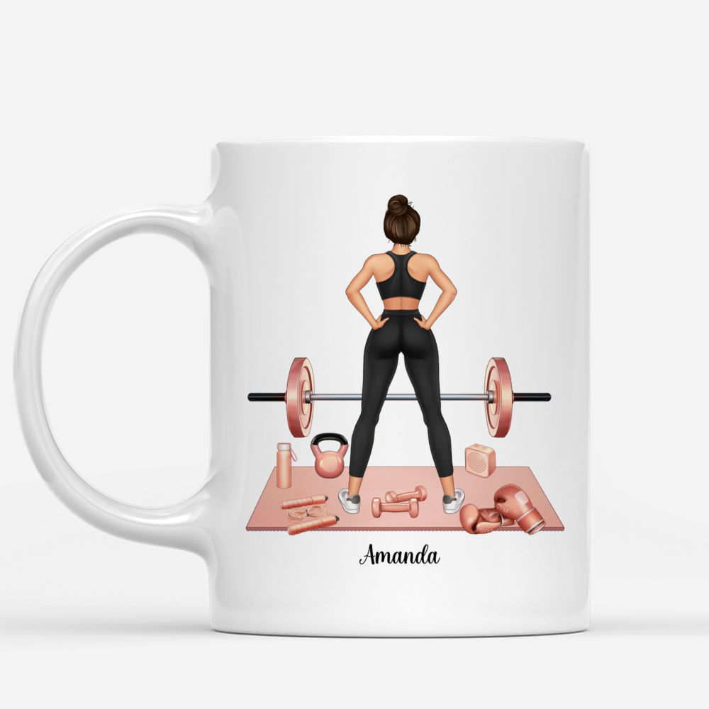 Personalized Mug - Gym Girl - When In Doubt Squat It Out_1