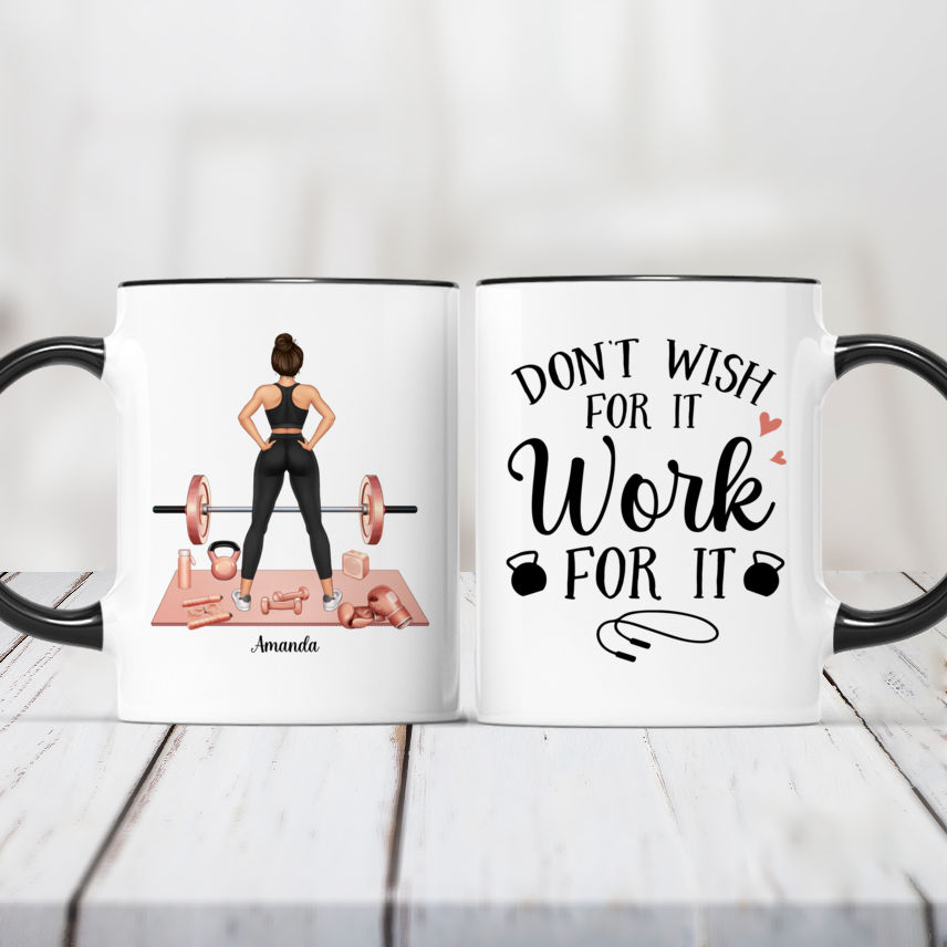 TeeShirtPalace | Just Lift Gym Workout Front & Back Coffee Mug