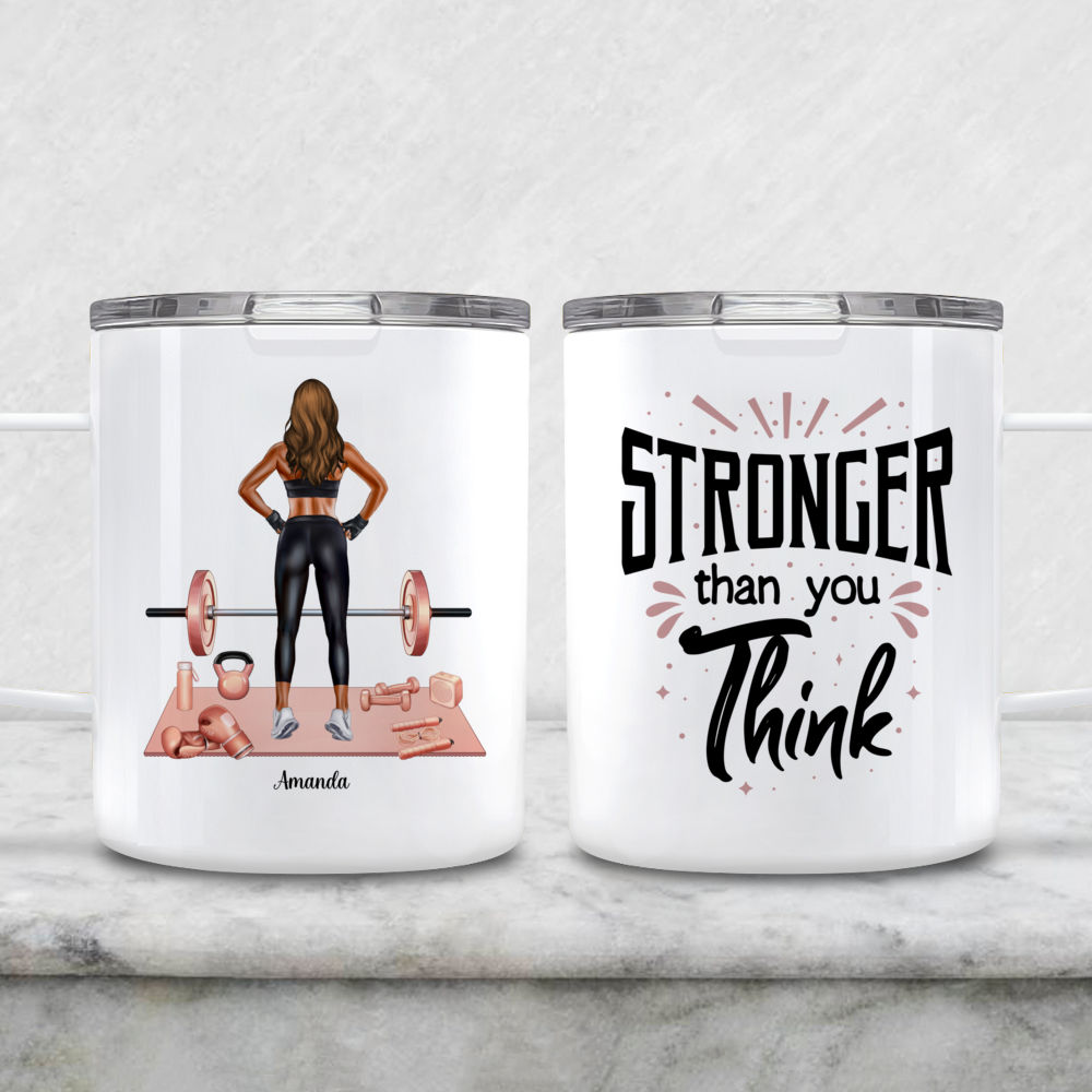 Weight Lifting Mug - Womens Or Mens Gym Mug - Fitness Gift - I Lift B –  Custom Cre8tive Designs