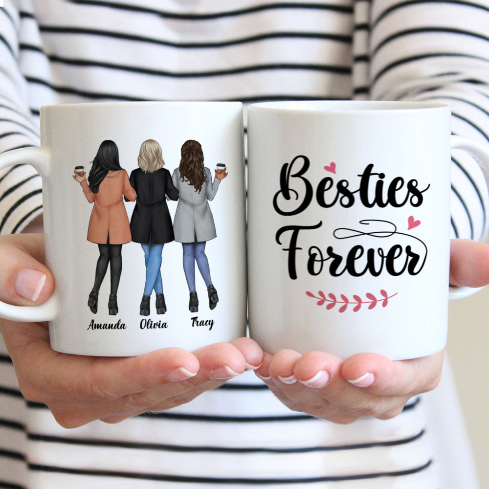 Personalized Mug - Camel Coat - Besties Forever