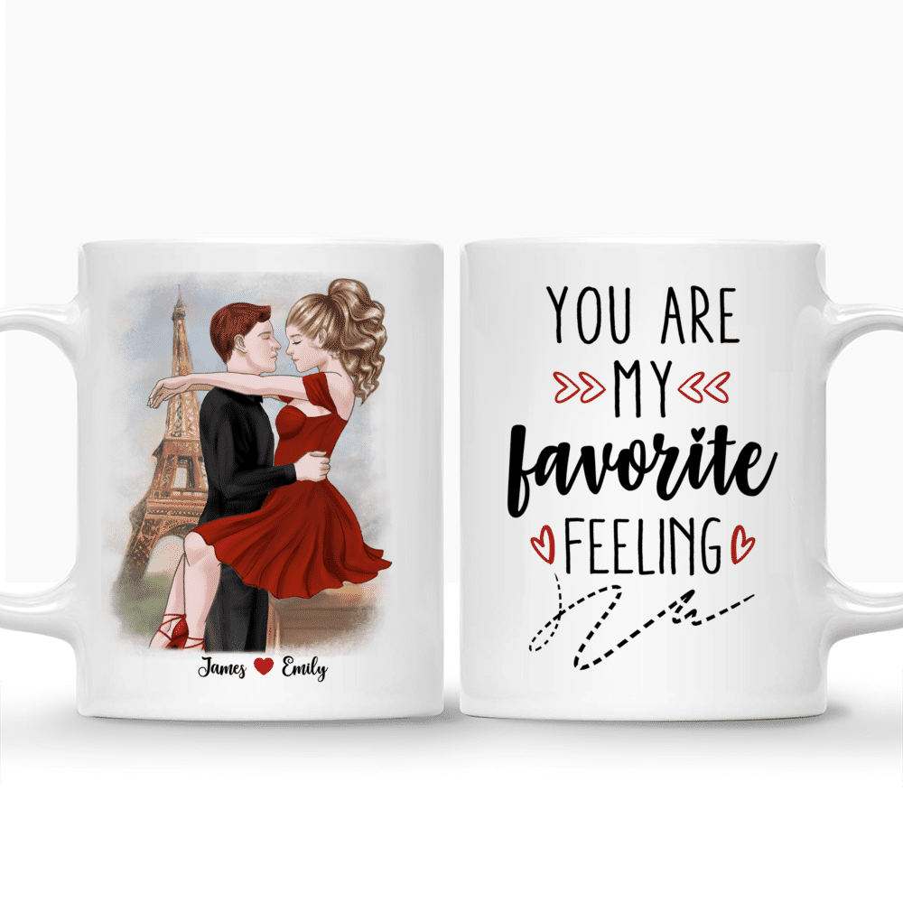 Personalized Mug - Kissing Couple - You Are My Favorite Feeling - Couple Gifts, Valentine's Day Gifts, Gifts For Her, Him_3