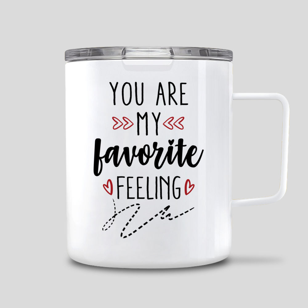 You're My Favorite - Personalized Couple Mug, Sunflowerly