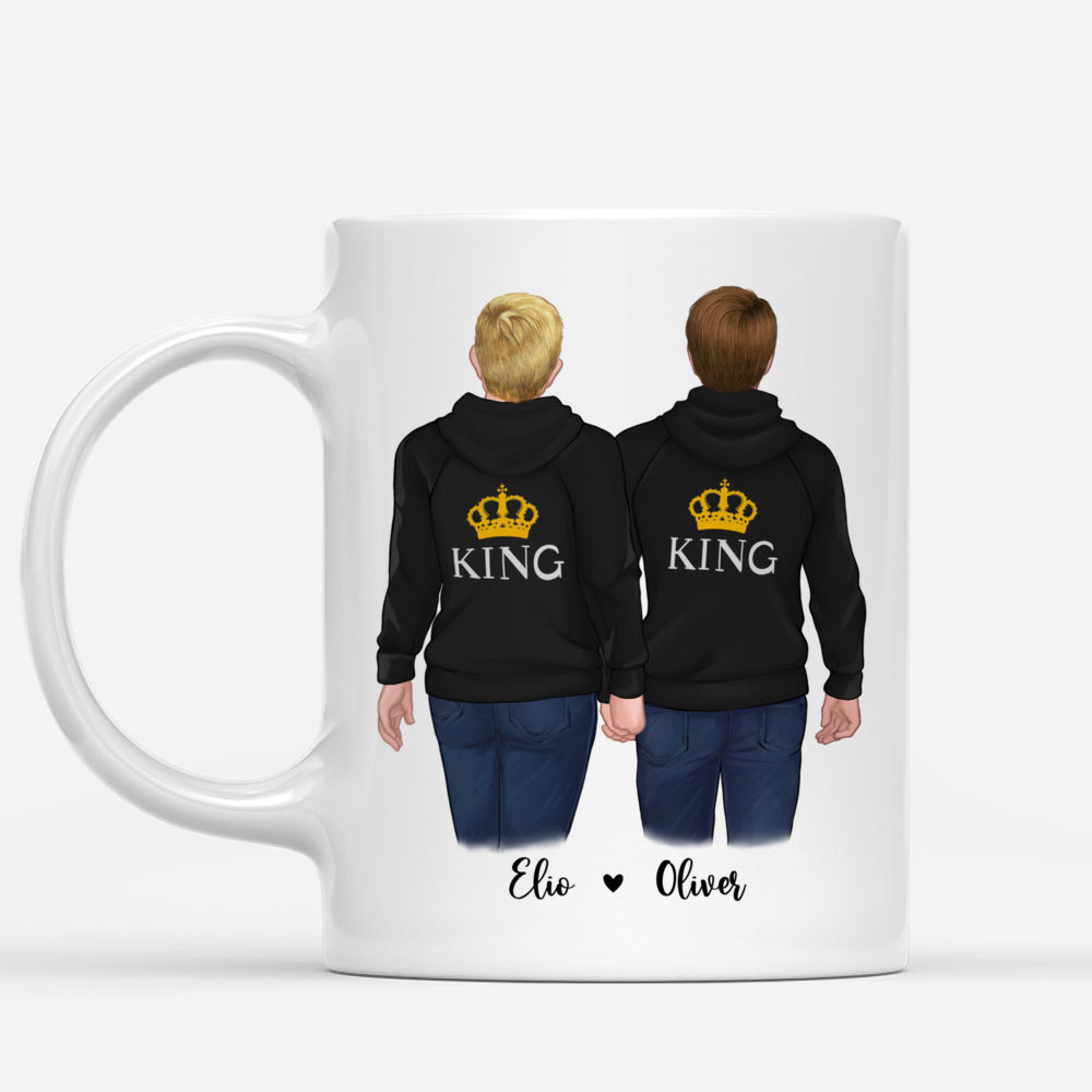 Personalized Mug - Hoodie Couple - The Kings - I Met You I Liked You I Love You I'm Keeping You_1