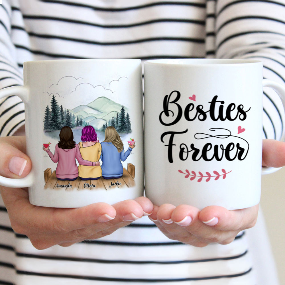 Personalized Mug - Casual Style - Besties forever