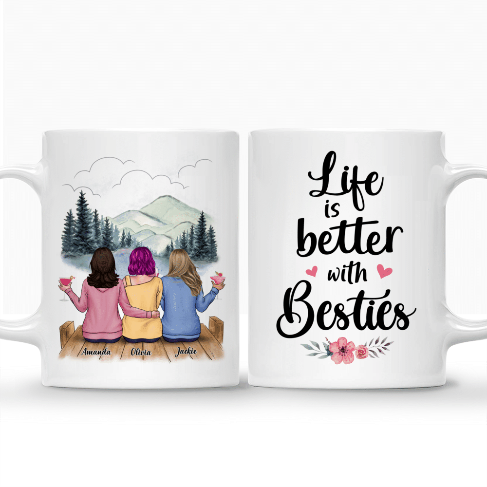 Personalized Mug - Casual Style - Life Is Better With Besties_3