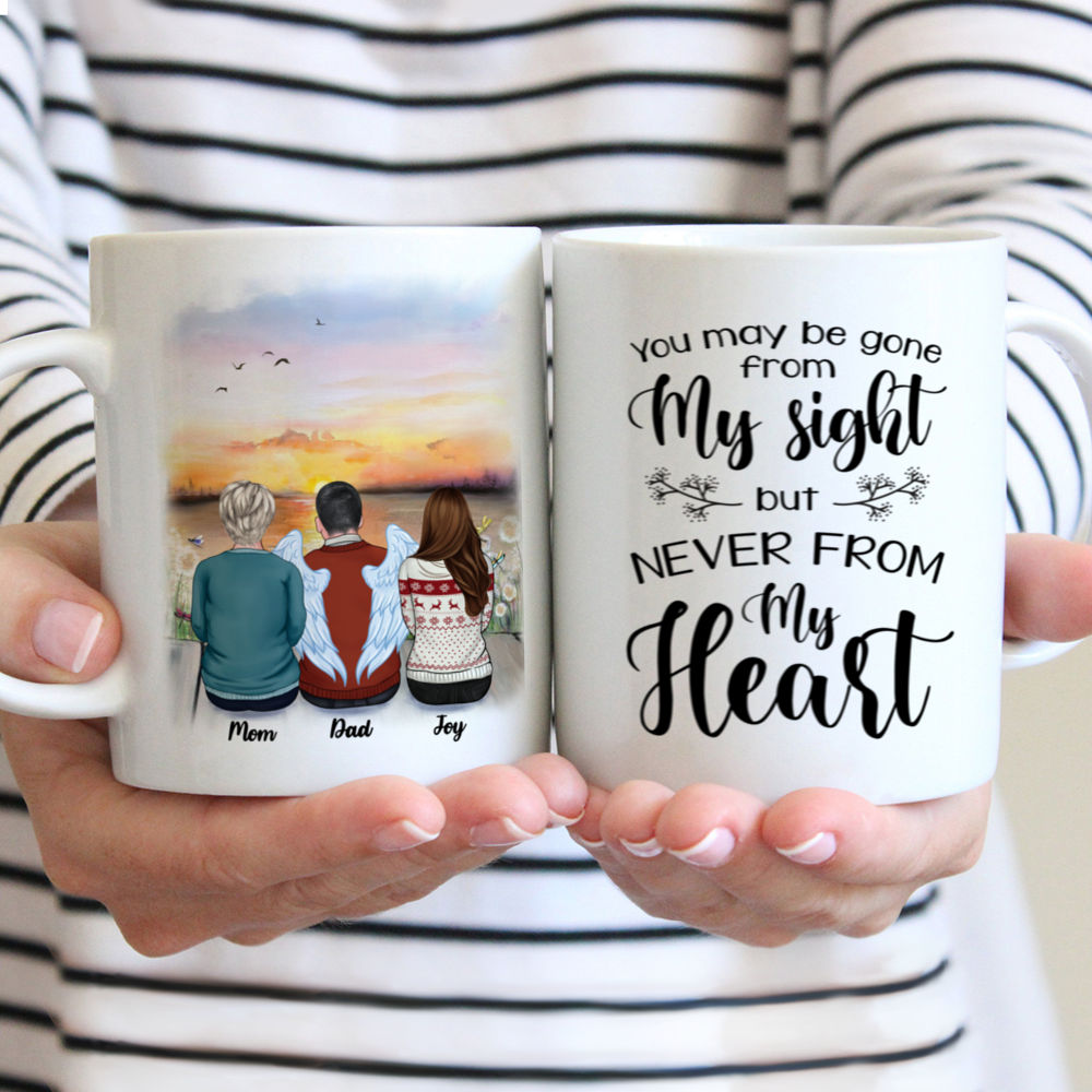 Personalized Mug - Memorial Mug - Sunset - You may be gone from my sight but never from my heart - Gifts For Dad, Mom