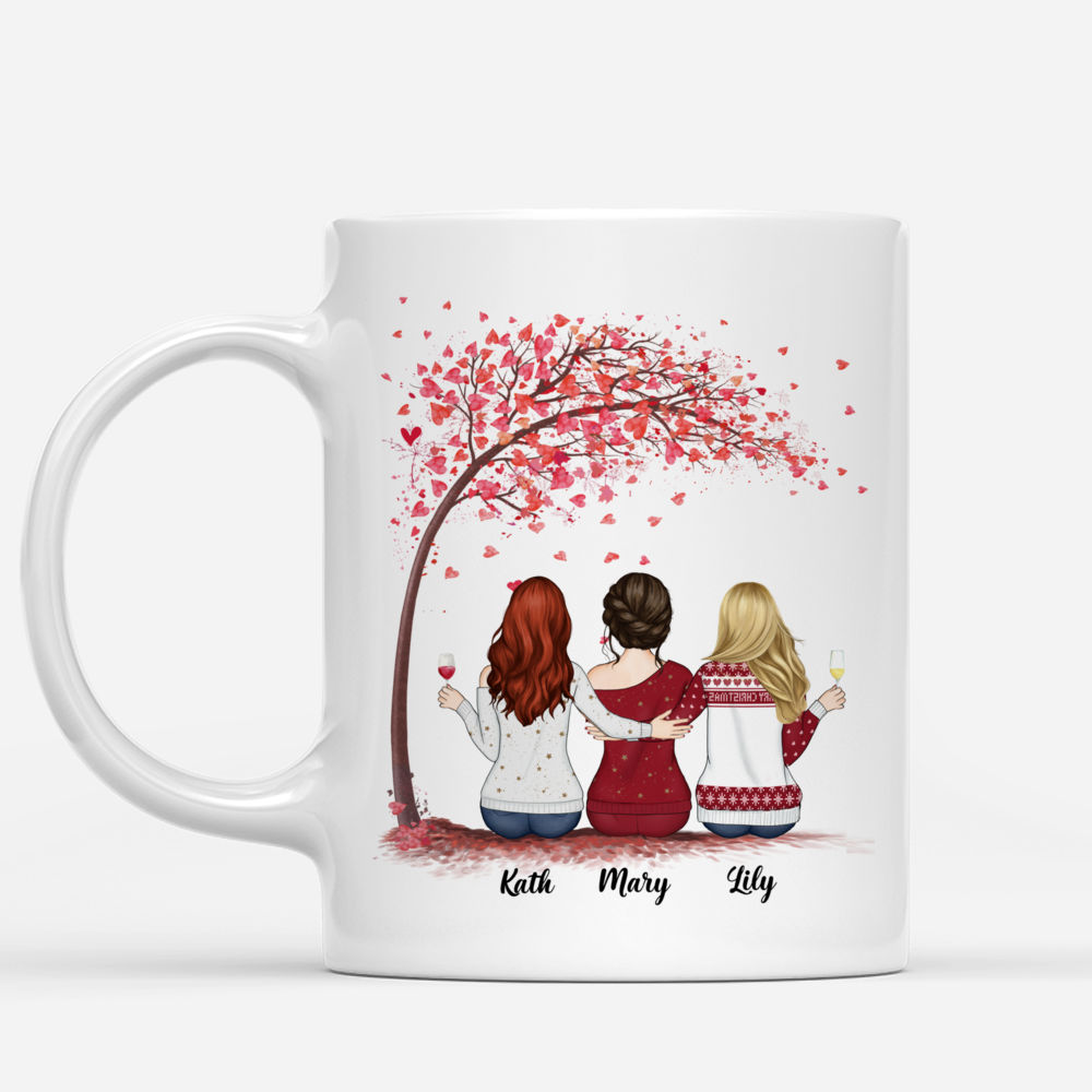 Up to 6 Sisters - Sisters forever, never apart. Maybe in distance but never at heart - Love - Personalized Mug_1