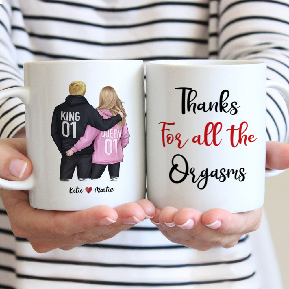 Personalized Mug - Couple Mug - Thanks For All The Orgasms Ver 2 - Couple Gifts, Valentine's Day Gifts, Gifts For Her, Him