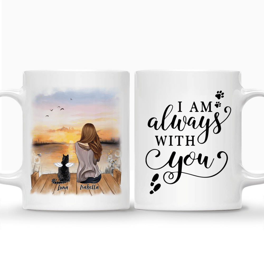 Girl And Cats_Sunset - I am always with you - Personalized Mug_3